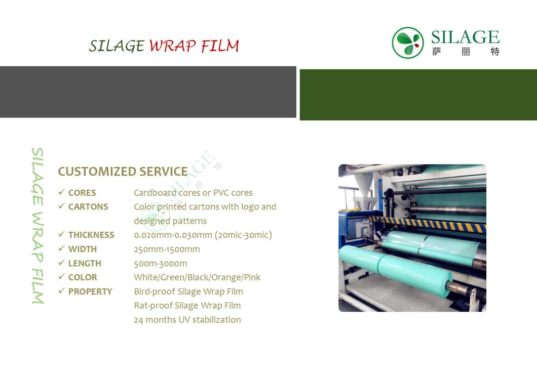 Alfalfa Silage Wrap Film for Packing Ruminant Fodder